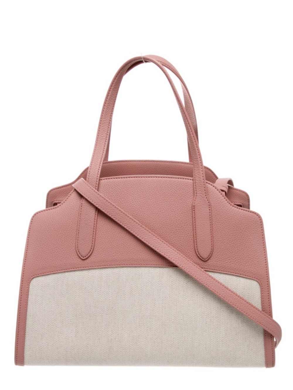 Loro Piana Leather and Canvas Bag
